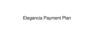 Elegancia Payment Plan
