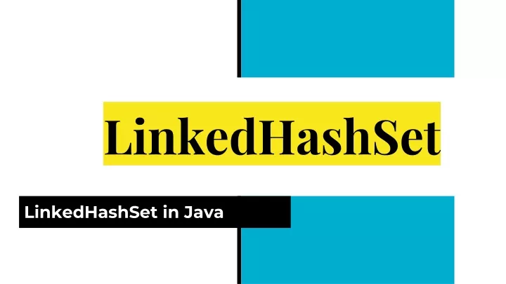 linkedhashset