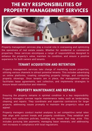 Key Responsibilities of Property Management Services