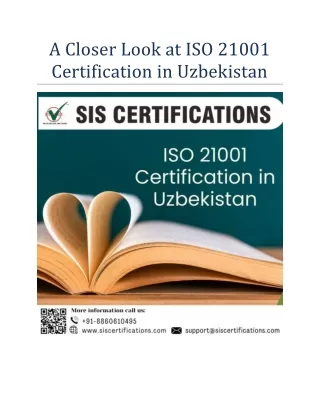 a closer look at iso 21001 certification