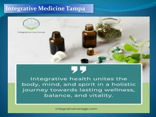 Integrative Medicine Tampa