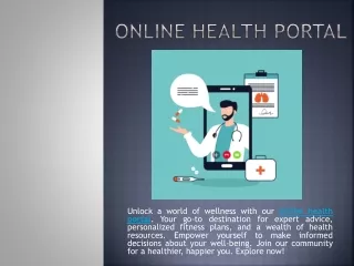 Online health portal