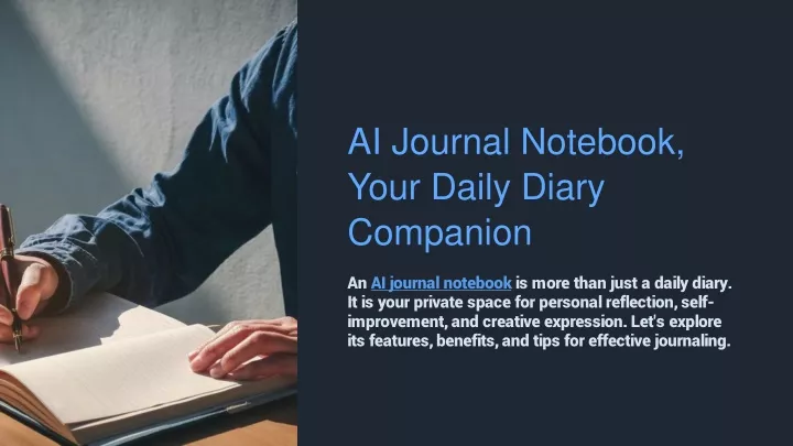 ai journal notebook your daily diary companion