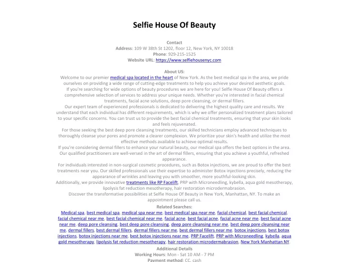 selfie house of beauty