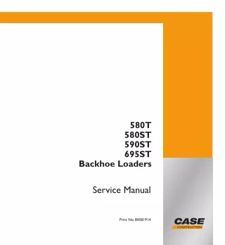 CASE 590ST Backhoe Loader Service Repair Manual