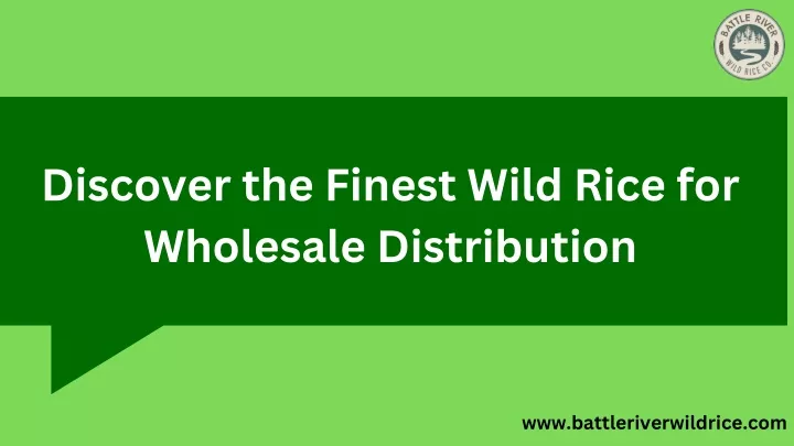 discover the finest wild rice for wholesale