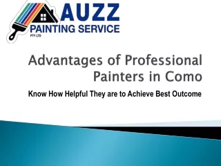 Advantages of Professional Painters in Como