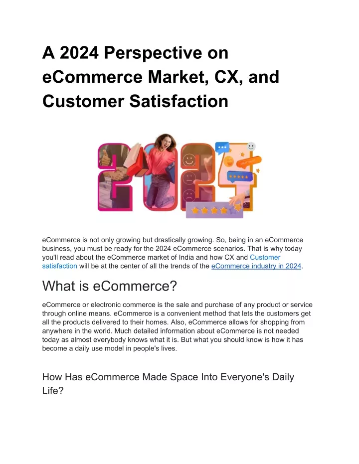 a 2024 perspective on ecommerce market