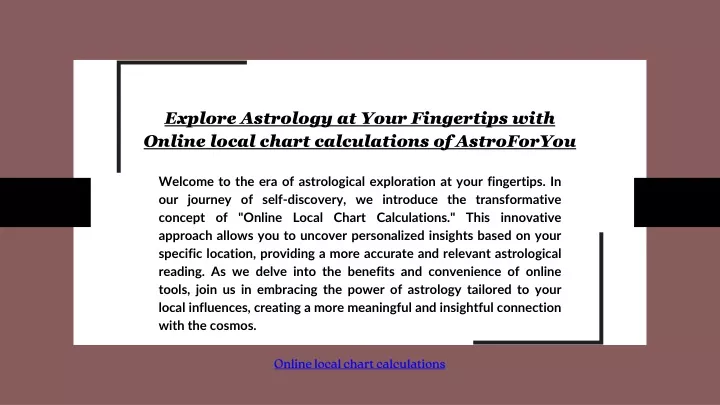 explore astrology at your fingertips with online