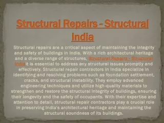 Building Repair Contractors Mumbai
