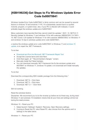 kb9199236 get steps to fix windows update error