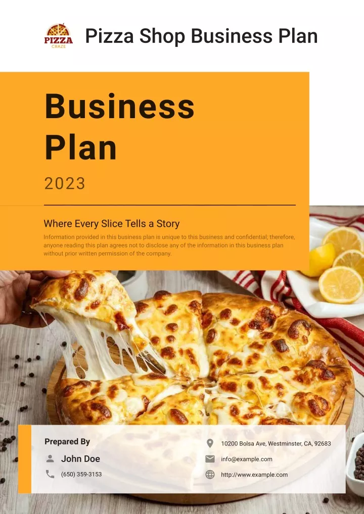 business plan pdf pizza