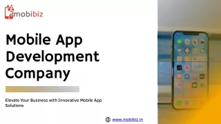 Mobile App Development Company- Mobibiz