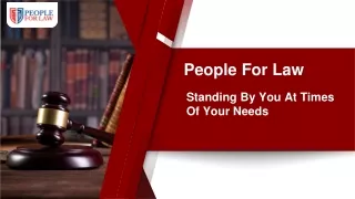 Standing By You At Times Of Your Needs - People For Law