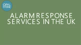 Alarm Response Services for Building & Construction Sites  Opalstone