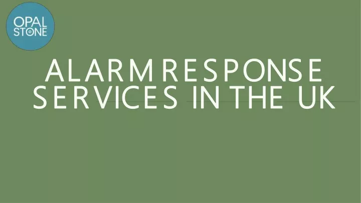 alarm response alarm response services