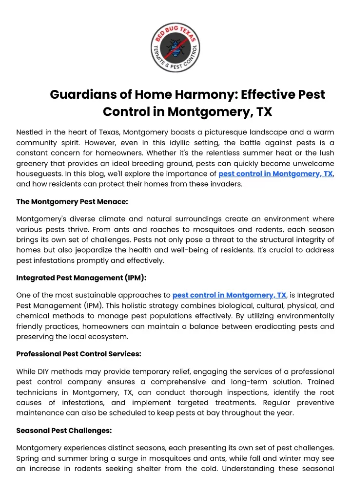 guardians of home harmony effective pest control