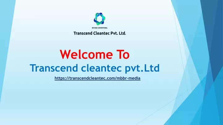 welcome to transcend cleantec pvt ltd