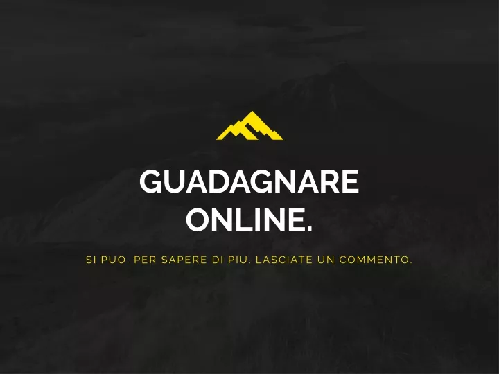 guadagnare online