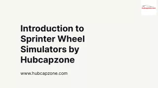 introduction to sprinter wheel simulators
