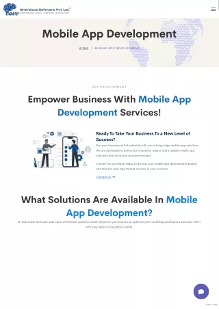 Mobile App Development Services - BrainCave Soft
