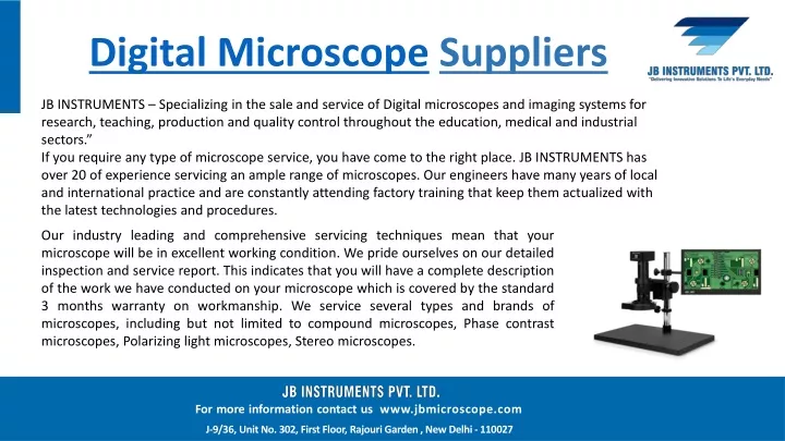 digital microscope suppliers
