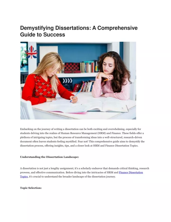 demystifying dissertations a comprehensive guide