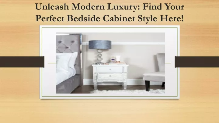 unleash modern luxury find your perfect bedside cabinet style here