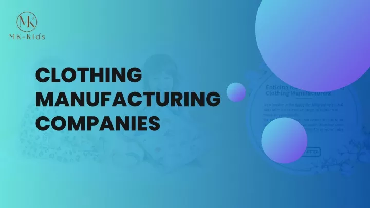 clothing manufacturing companies