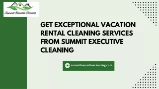 Professional Vacation Rental Cleaning Services|