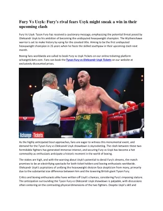fury vs usyk fury s rival fears usyk might sneak
