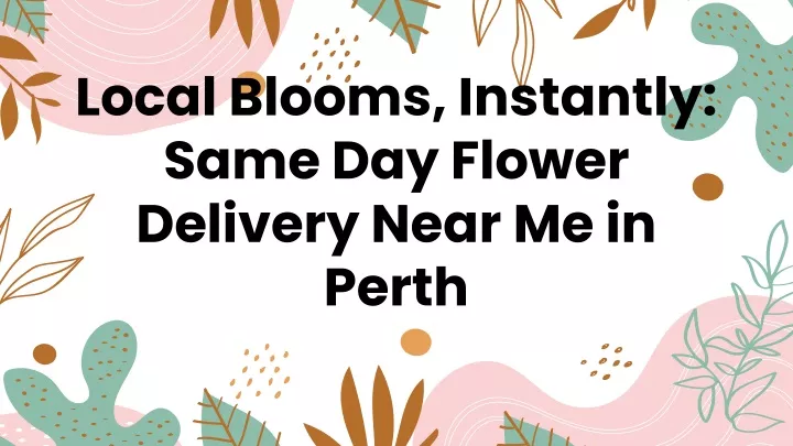 local blooms instantly same day flower delivery