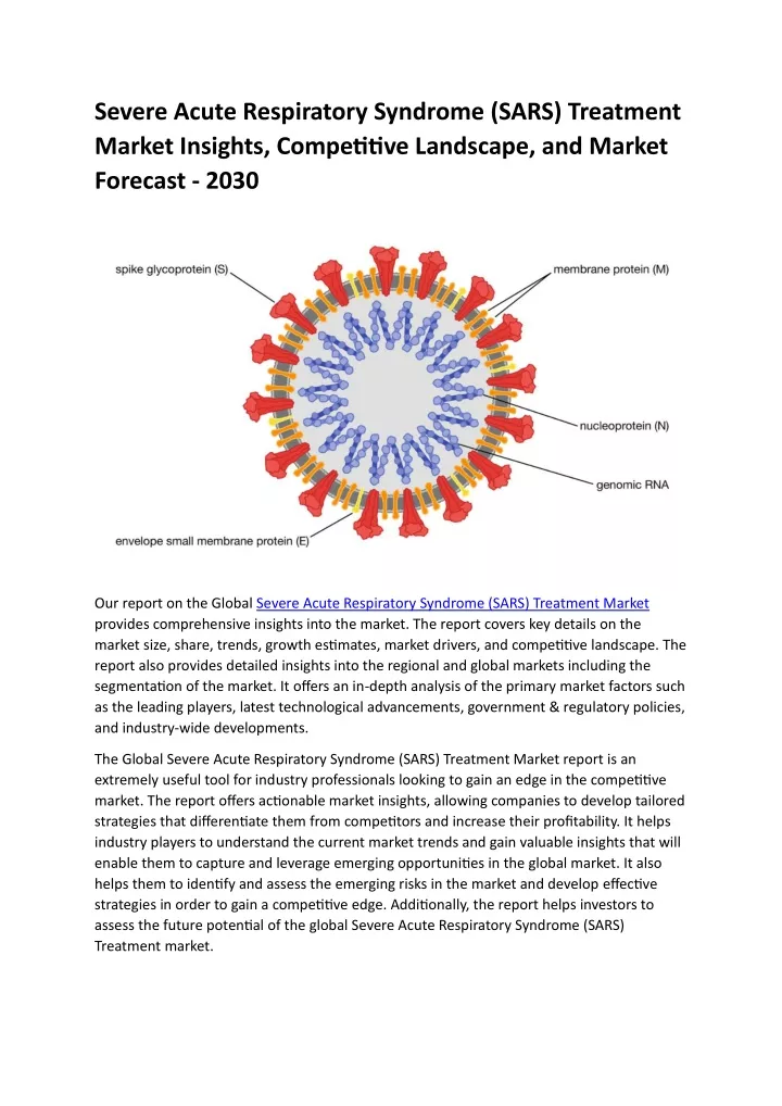 severe acute respiratory syndrome sars treatment