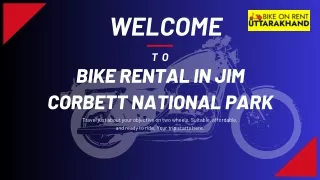 Exploring Jim Corbett: Bike rental in Jim Corbett National Park