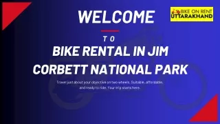 Bike rental in Jim Corbett National Park