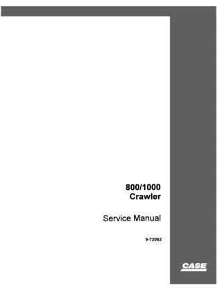 CASE 1000 Crawler Dozer Service Repair Manual