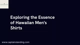 Hawaiian Men's Shirts