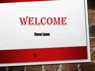 welcome