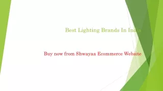 Best Lighting Brands In India