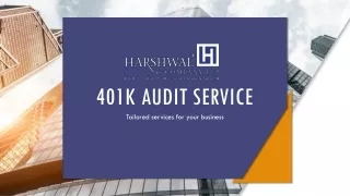 Tailored 401K Audit Solutions for Your Business