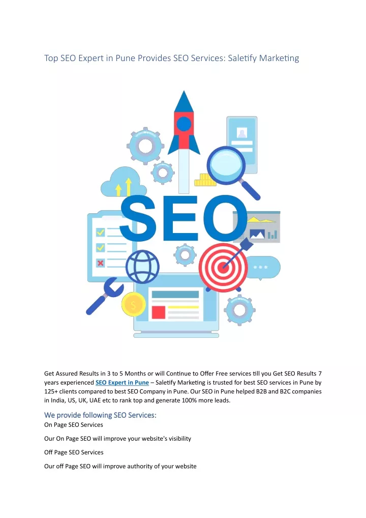 top seo expert in pune provides seo services