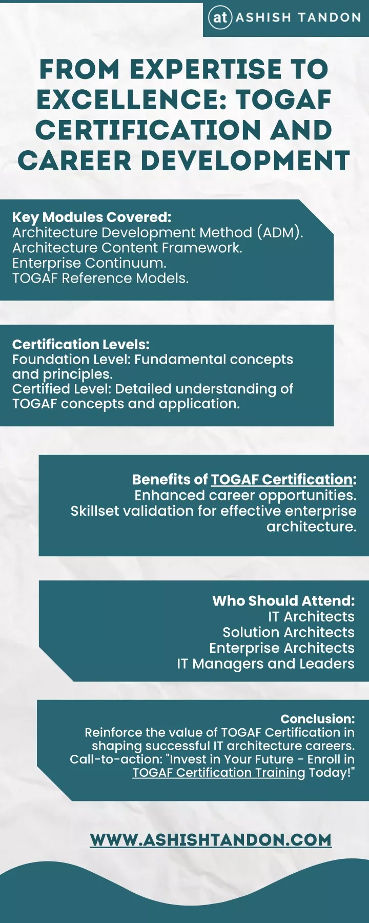 from expertise to excellence togaf certification