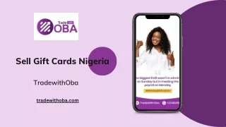 Sell Gift Cards Nigeria - Tradewithoba.com