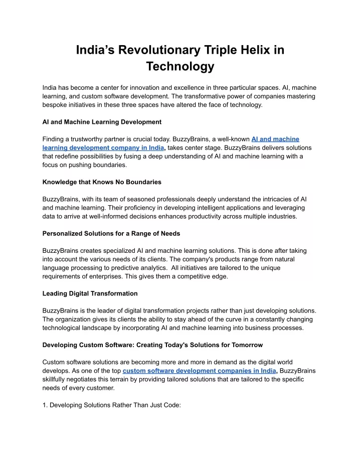 india s revolutionary triple helix in technology