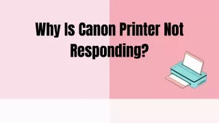 Why Is Canon Printer Not Responding Error