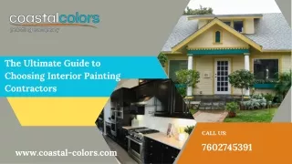 The Ultimate Guide to Choosing Interior Painting Contractors