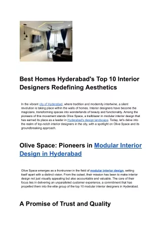 Best Homes_ Hyderabad