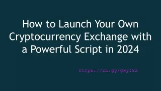 how to launch your own cryptocurrency exchange