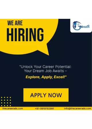 Free Job Searching Site | Free Job Posting App - thecareerads