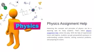 physics assignment help